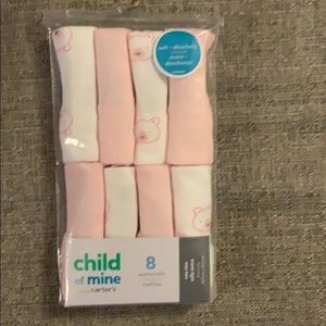 Pack of 8 baby washcloths